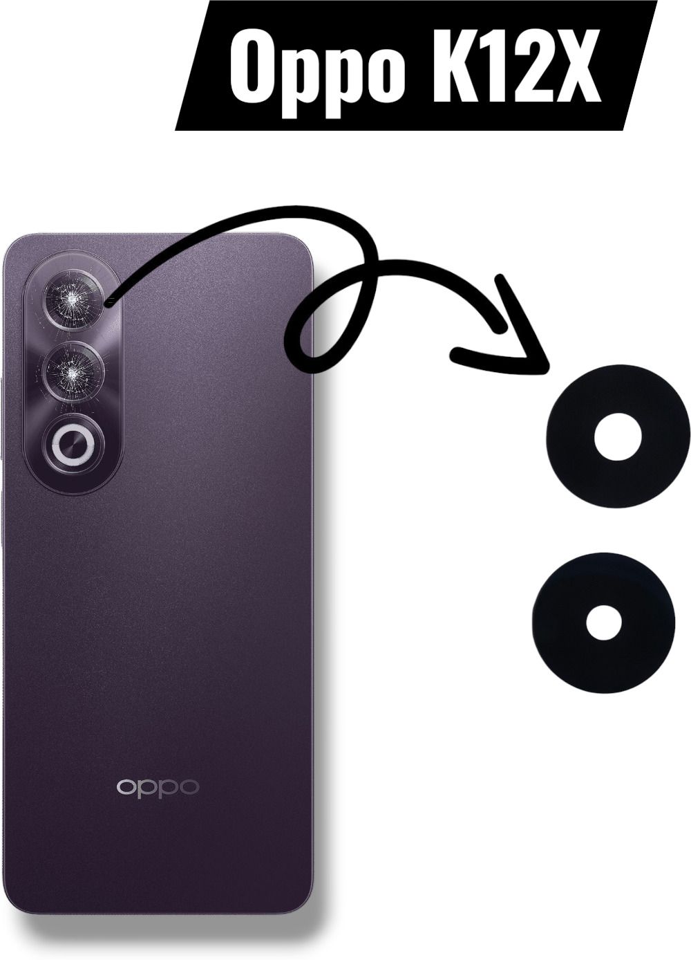 A R Enterprise CPH2667 Oppo K12X 5G Camera Lens Glass-picture-18