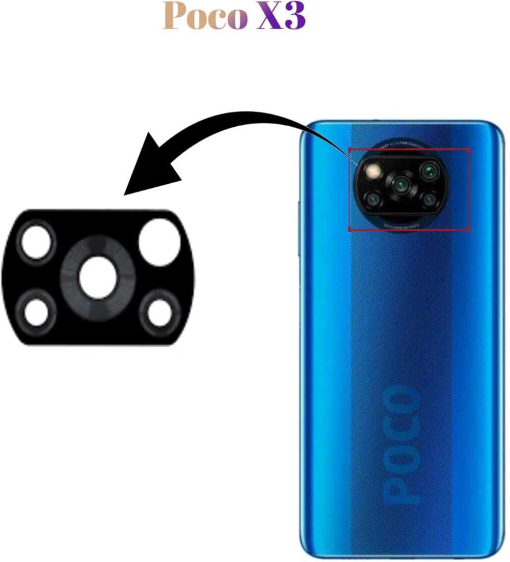 A R Enterprise POCO X3 POCO X3 PRO Camera Lens Glass-image-49
