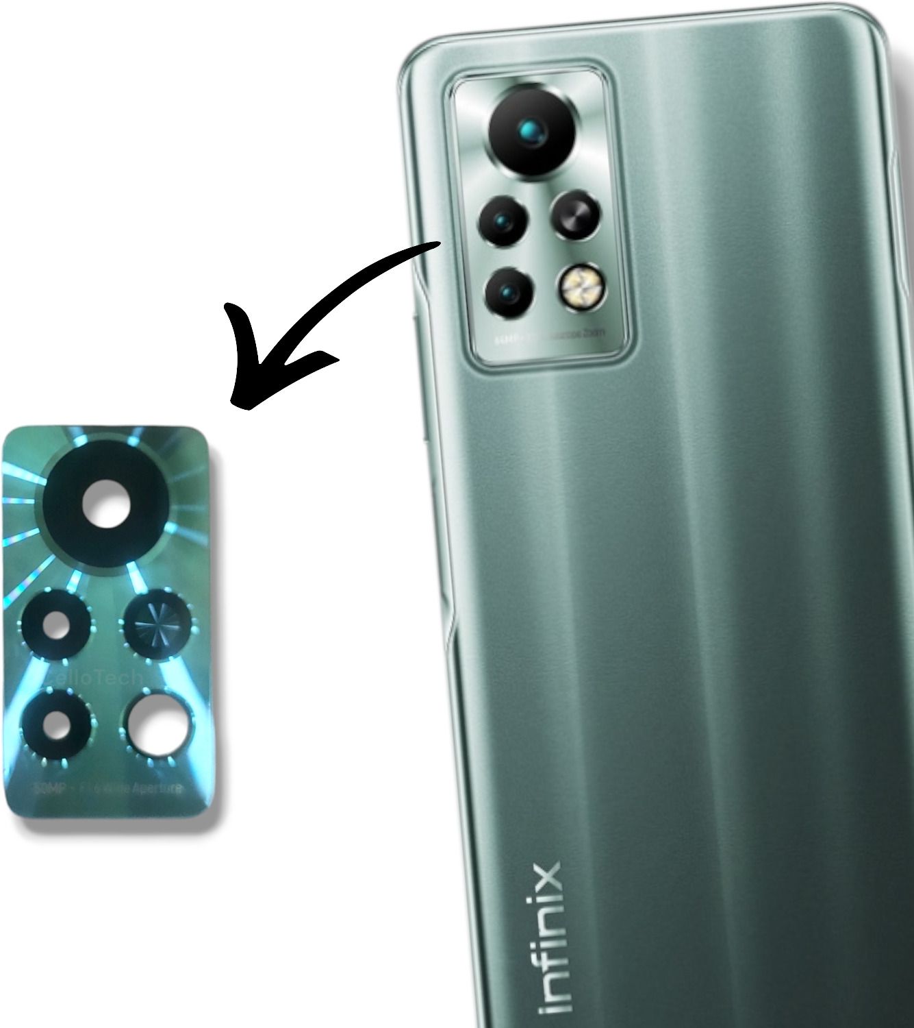 CELLO TECH X697 INFINIX HOT 9 PRO Camera Lens Glass-image-19