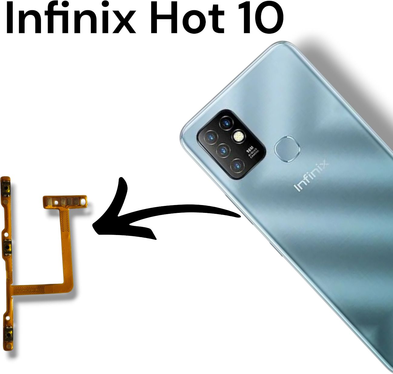 A R Enterprise X682B infinix hot 10 Volume Button Flex Cable-image-13