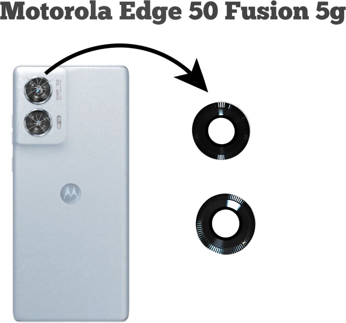 A R Enterprise PB300003IN motorola edge 50 fusion 5g Camera Lens Glass