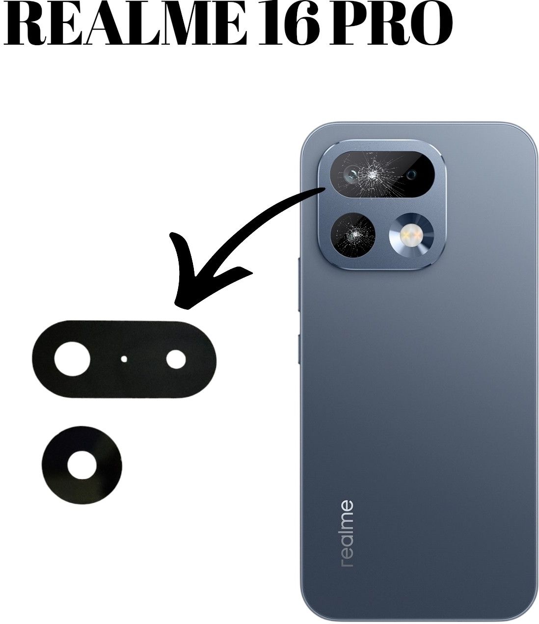A R Enterprise RMX5121 Realme 16 Pro 5g Camera Lens Glass-image-14