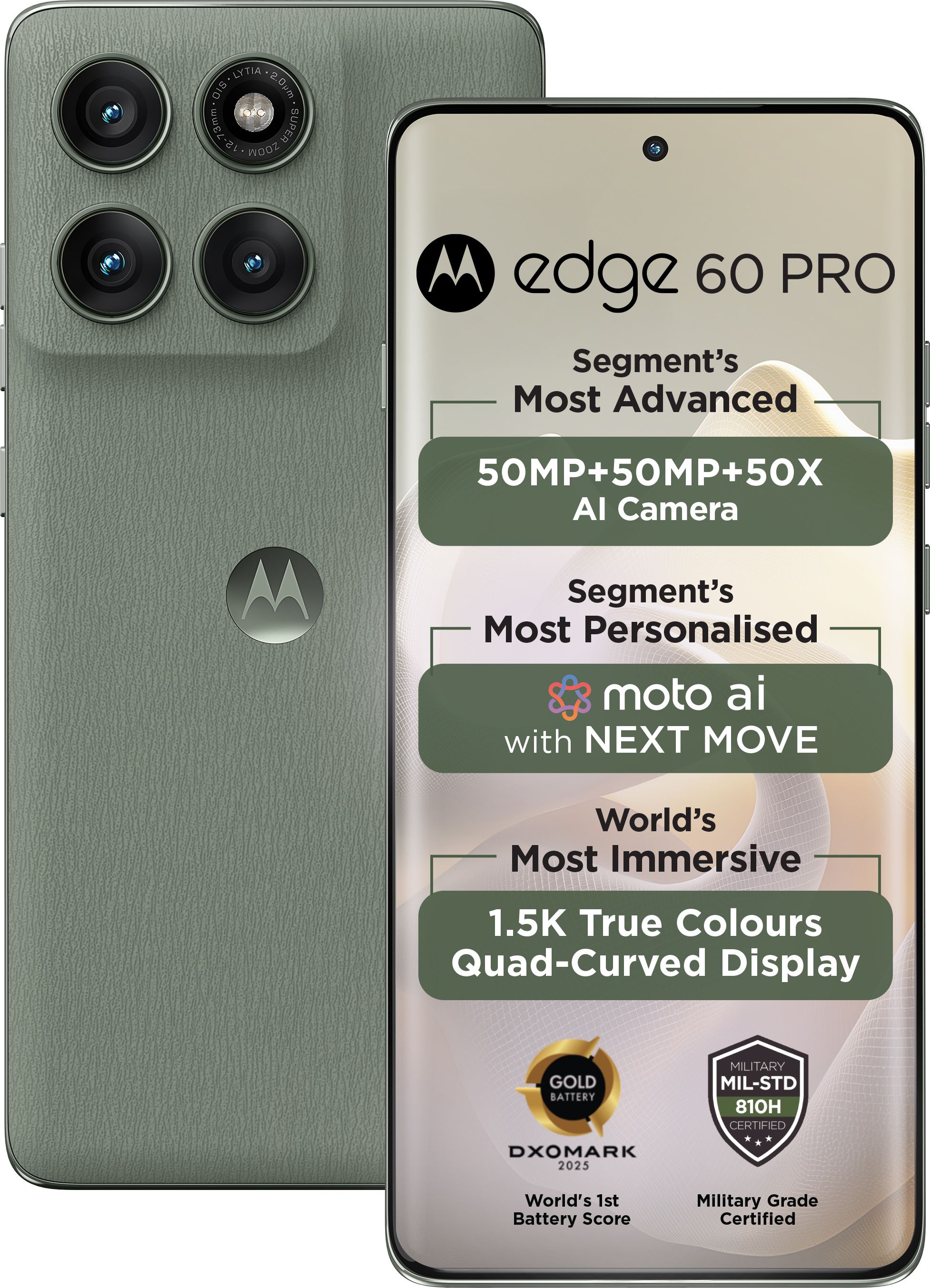 MOTOROLA Edge 60 Pro (Pantone Shadow, 256 GB)