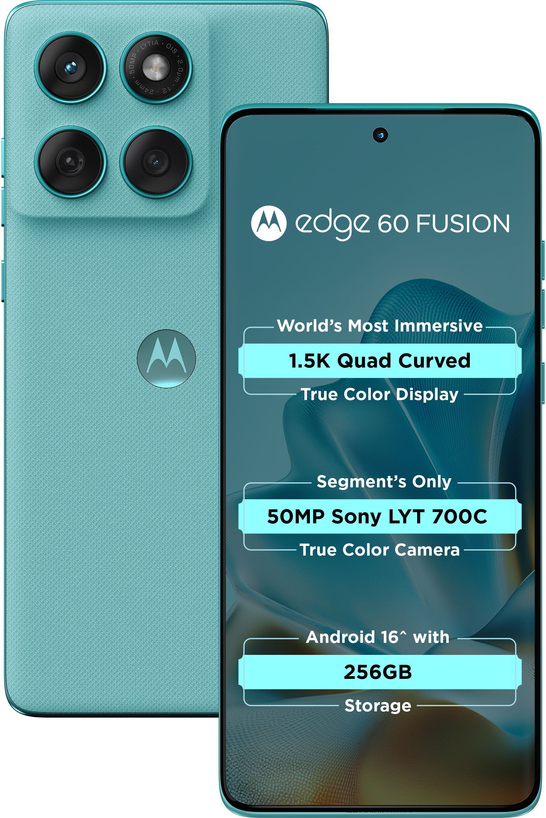 MOTOROLA Edge 60 Fusion 5G (PANTONE Amazonite, 256 GB)-image-1