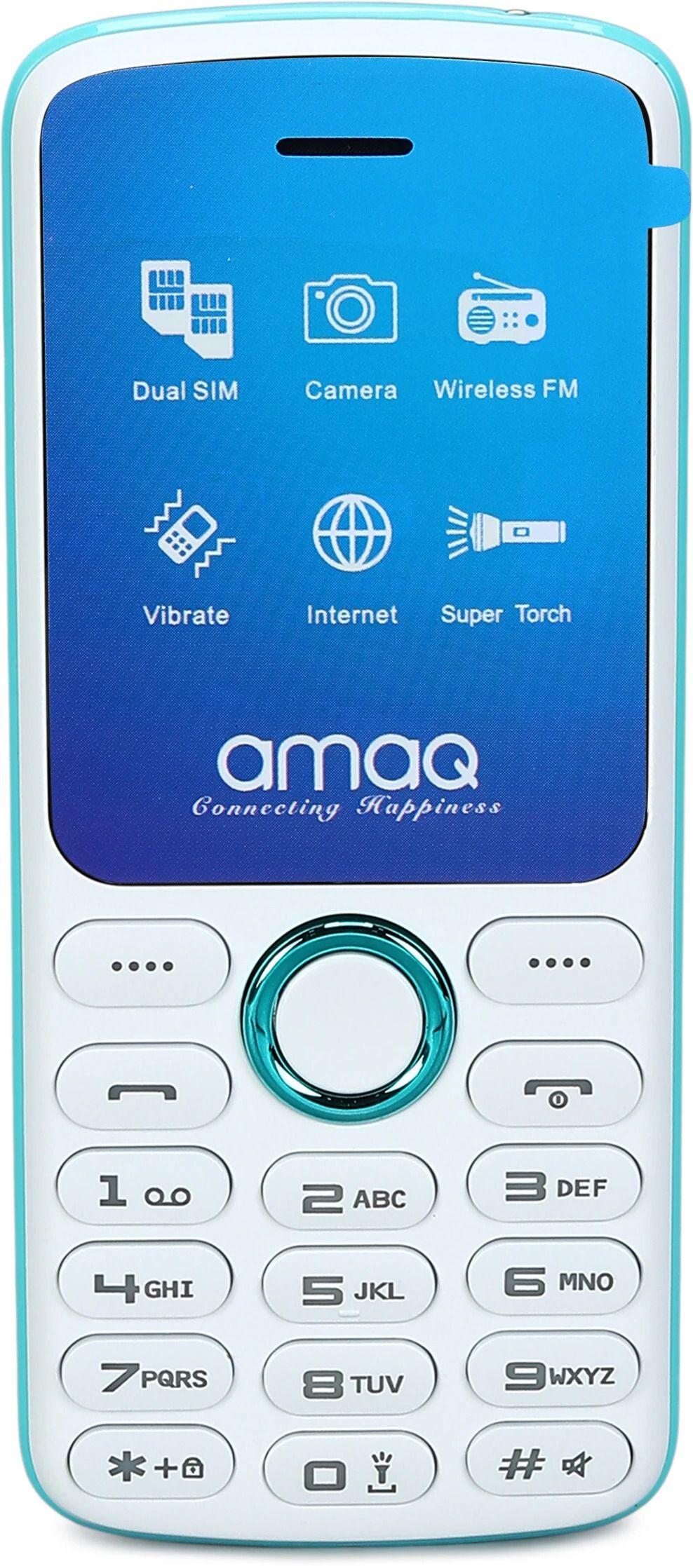 amaq Q1 Dual Sim, LED torch,Earphone included,Wireless FM,Super Slim-picture-13