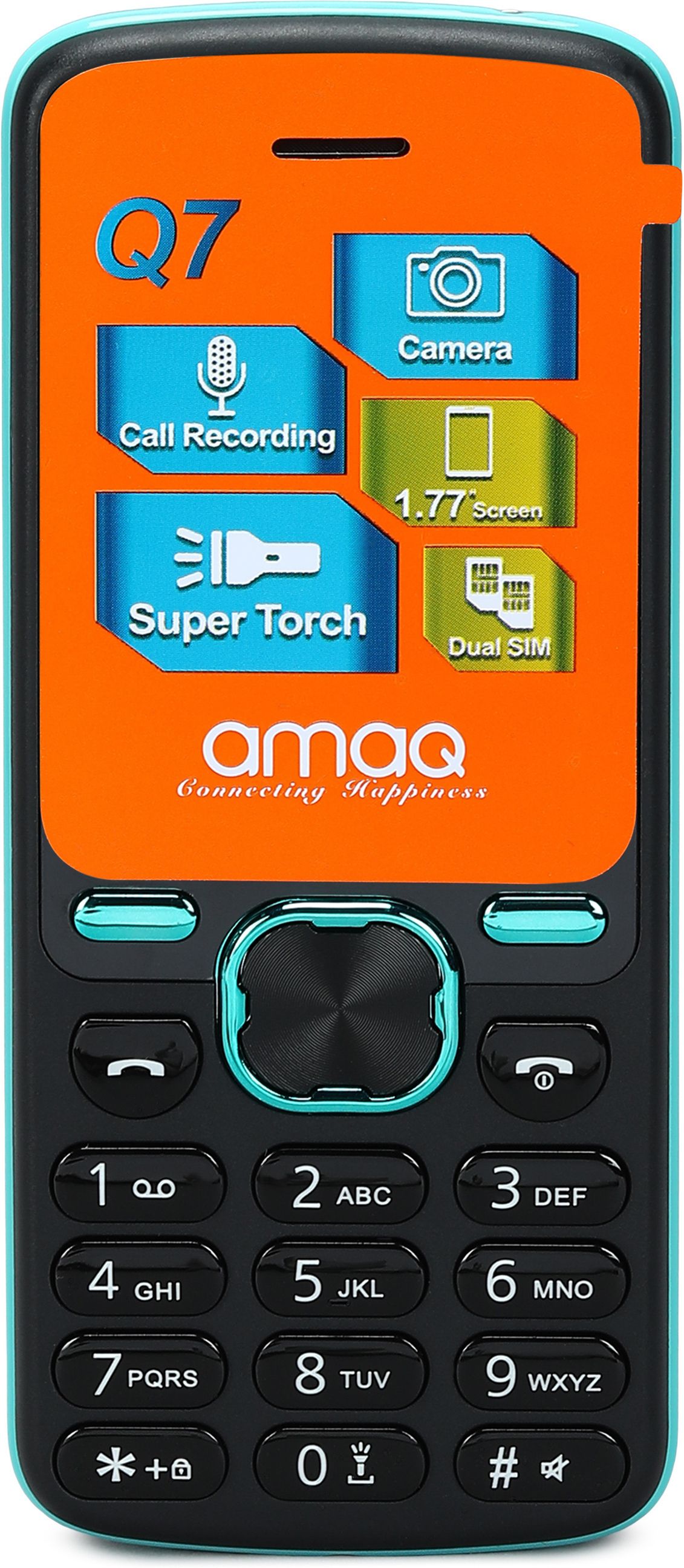 amaq Dual sim supported,Torch,wireless FM,1000 mAh Battery,MP3/MP4 Player.-picture-15
