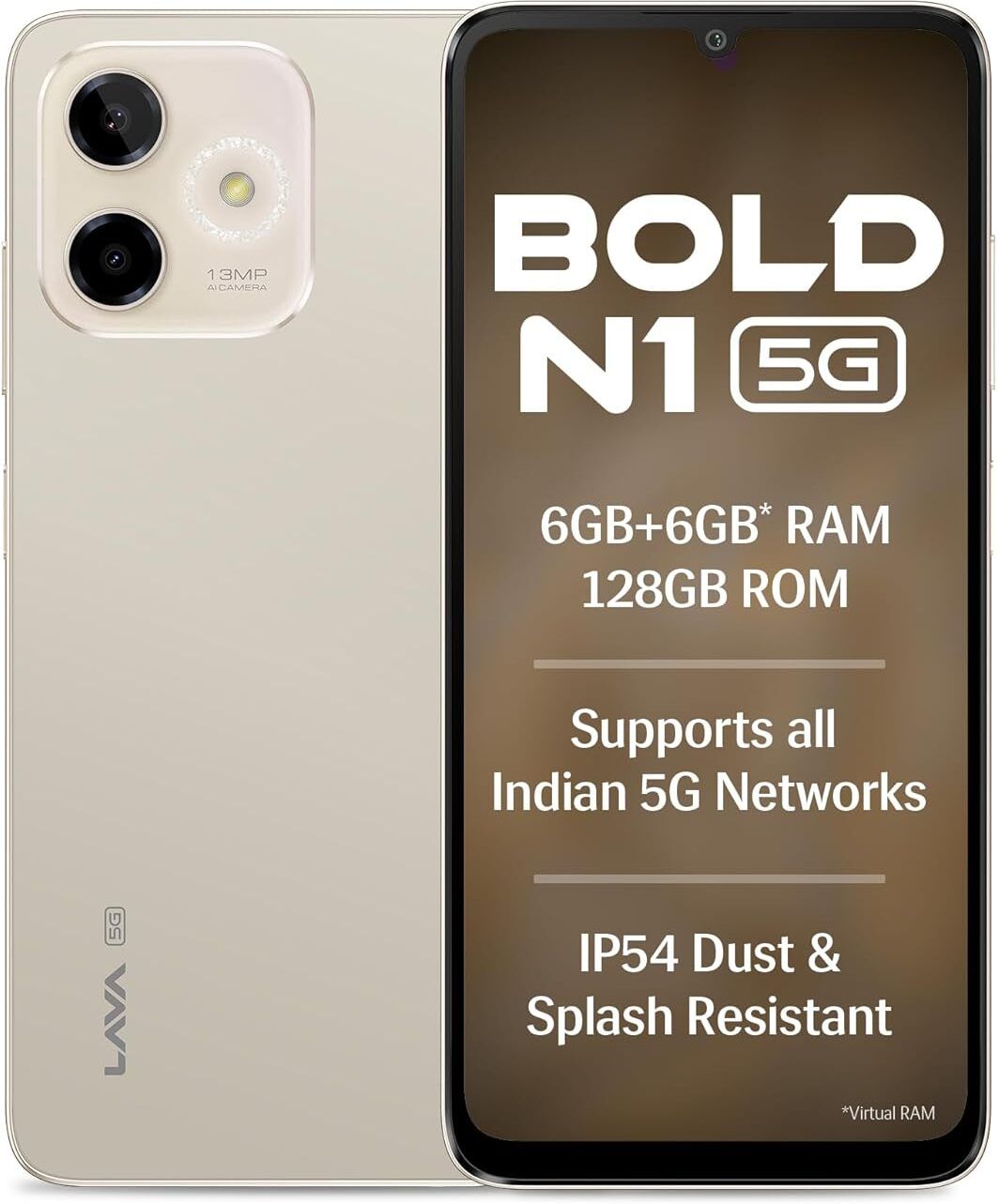 lava Bold N1 5G (Champagne Gold, 128 GB)-picture-21