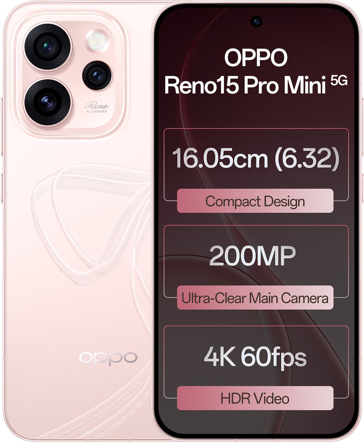 Reno15 Pro Mini 5G (Crystal Pink, 256 GB)-image-2