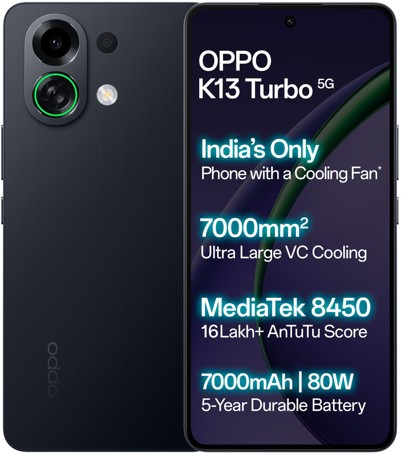 k13 turbo 5g (midnight maverick, 256 gb)
