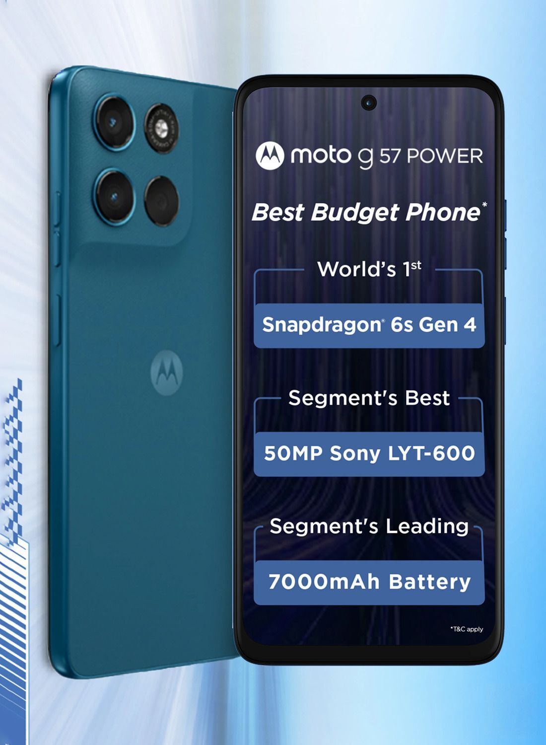 MOTOROLA g57 power 5G Snapdragon (Pantone Corsair, 128 GB)-picture-12