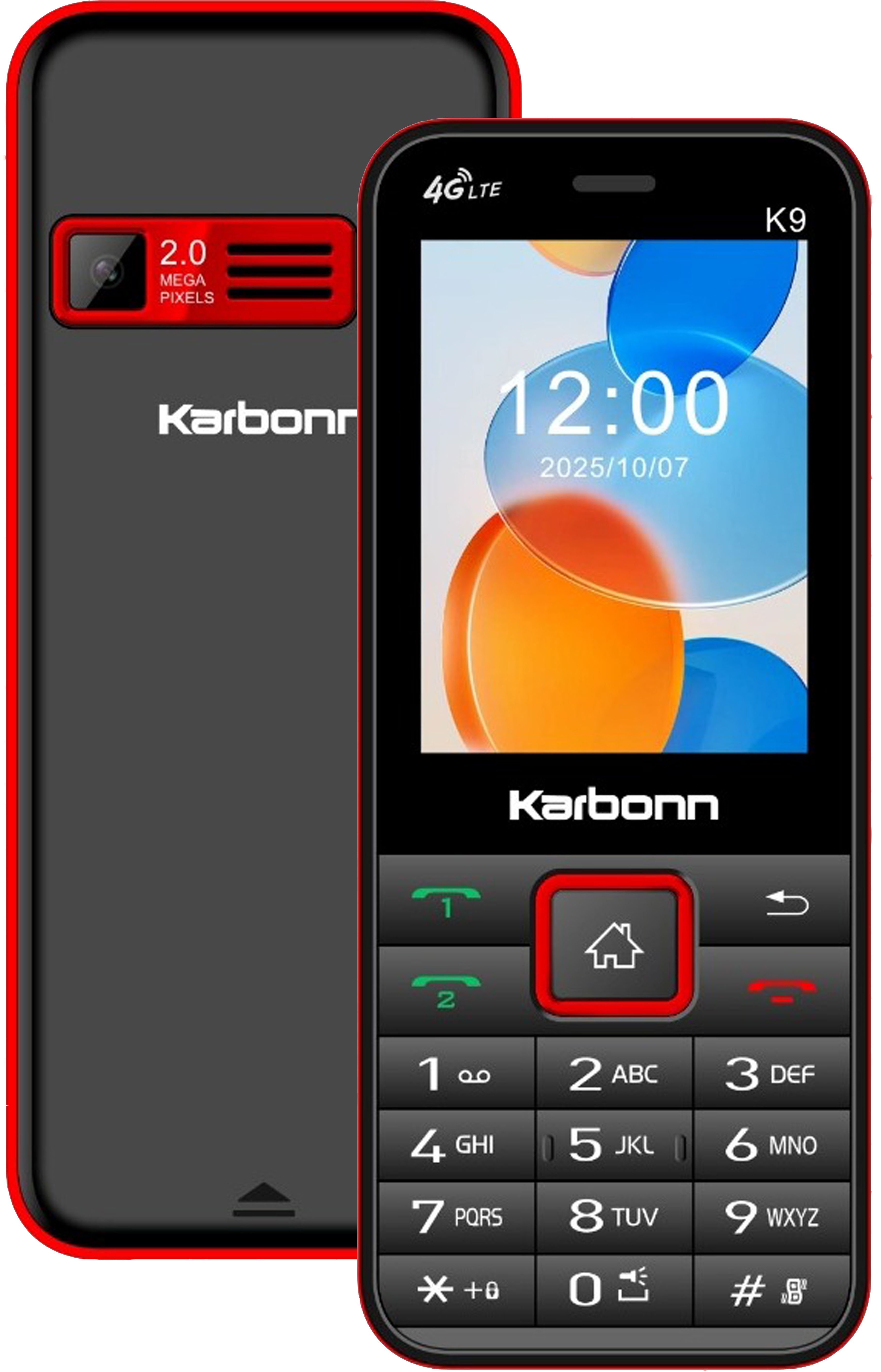 karbonn K9 4G Dual SIM, 2.4"LCD,2000mAh Battery,Youtube,Facebook,2MP,SDCard upto128GB-picture-12