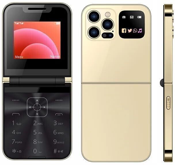 Rock Z Flip Dual Sim Keypad Mobile with2.4Display Flip Fold Call & SMS-image-47