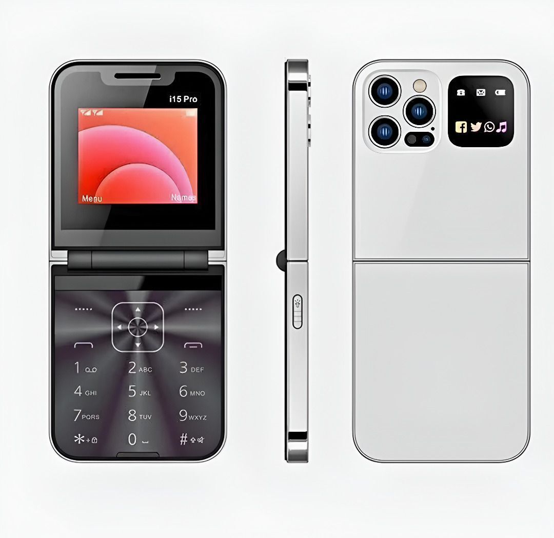 snectian Rock Z2 Flip Dual Sim Keypad Mobile With 2.4 inch Display Call & Sms Indicator-picture-26