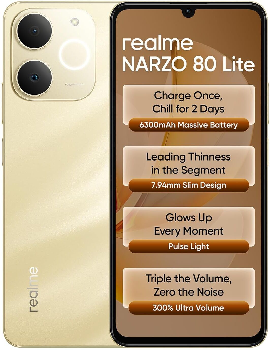 realme Narzo 80 Lite 4G (Beach Gold, 64 GB)-picture-16