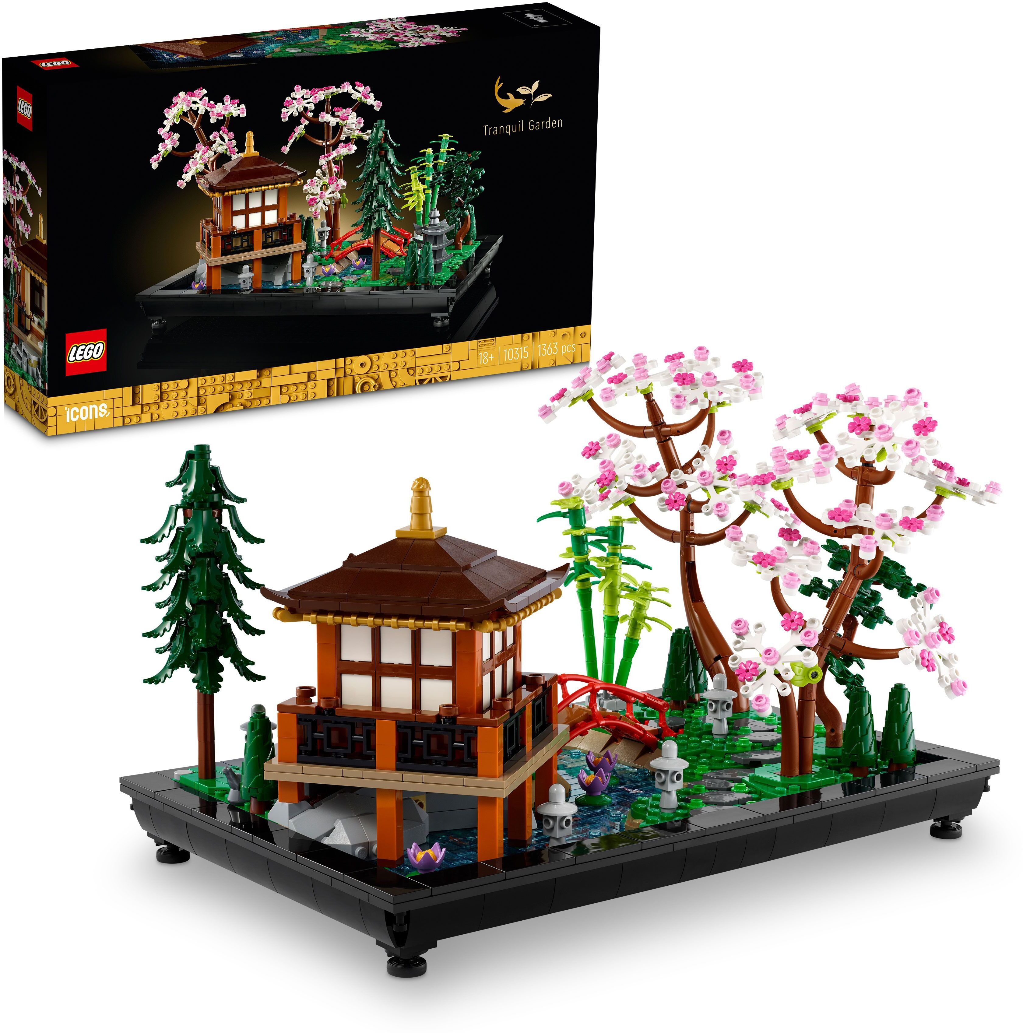 Icons Tranquil Garden 10315 Building Kit for Adults (1,363 blocks)