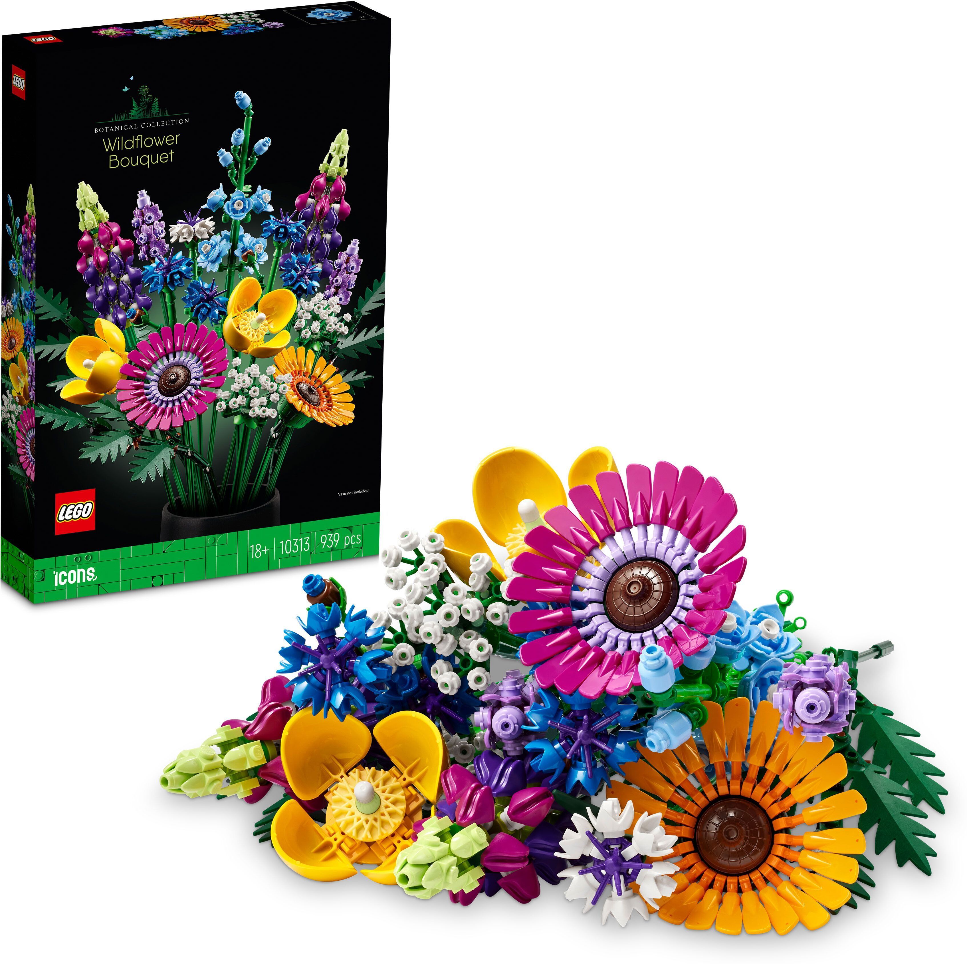 Icons Wildflower Bouquet (939 Blocks) Model Building Kit