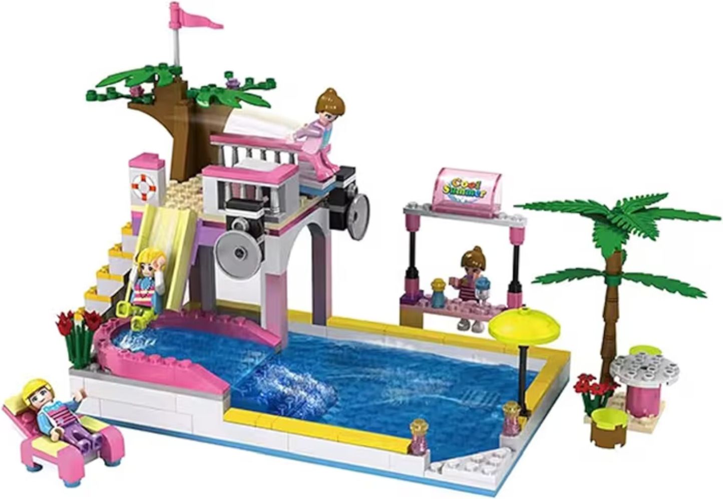 shyam Summer Pool Party Toy Building Set-302pic Model Building Kit-picture-26