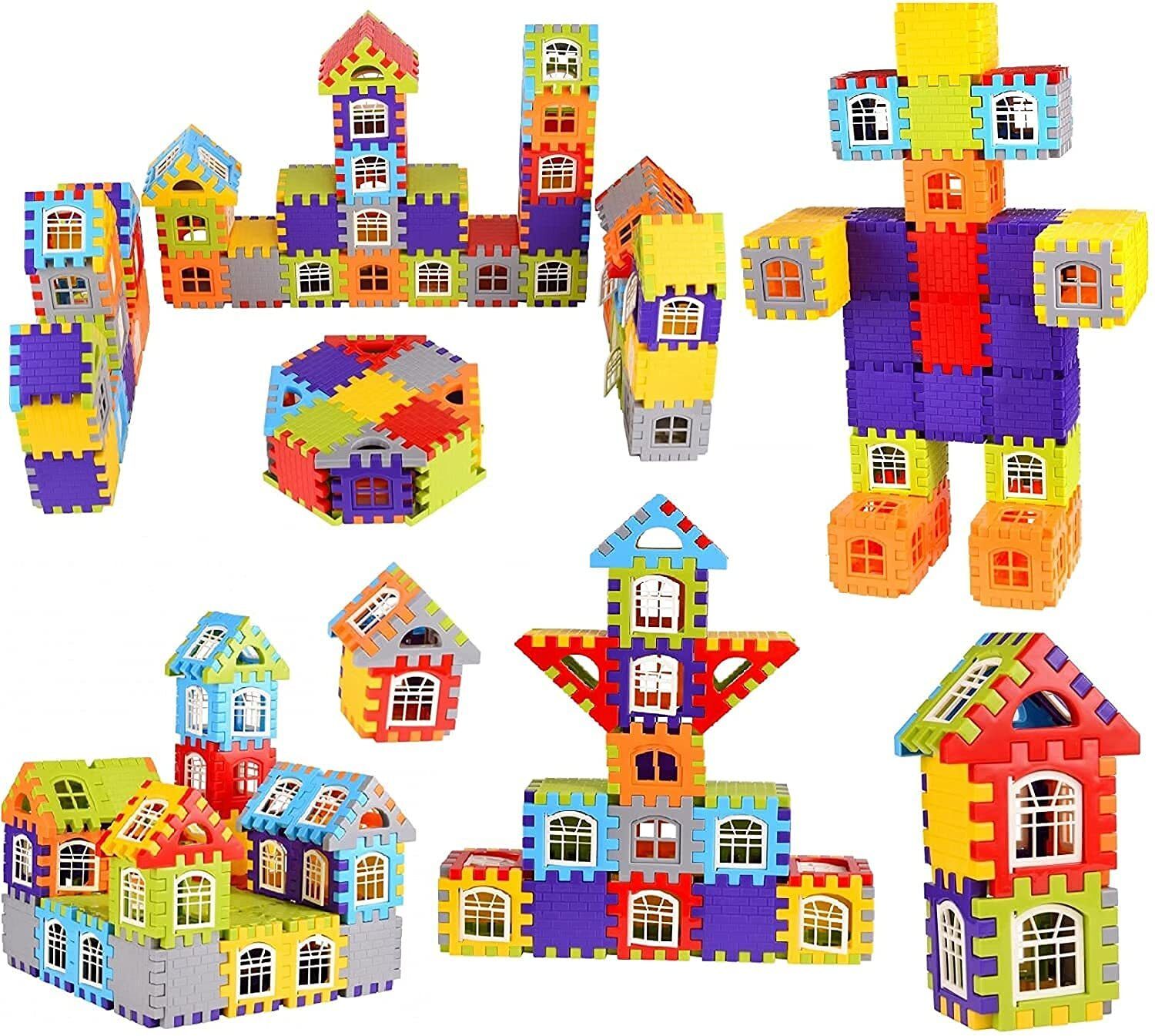 wlpi House Building Block Game Set for 3-10 Years Old Kids (92 Pieces)-picture-16