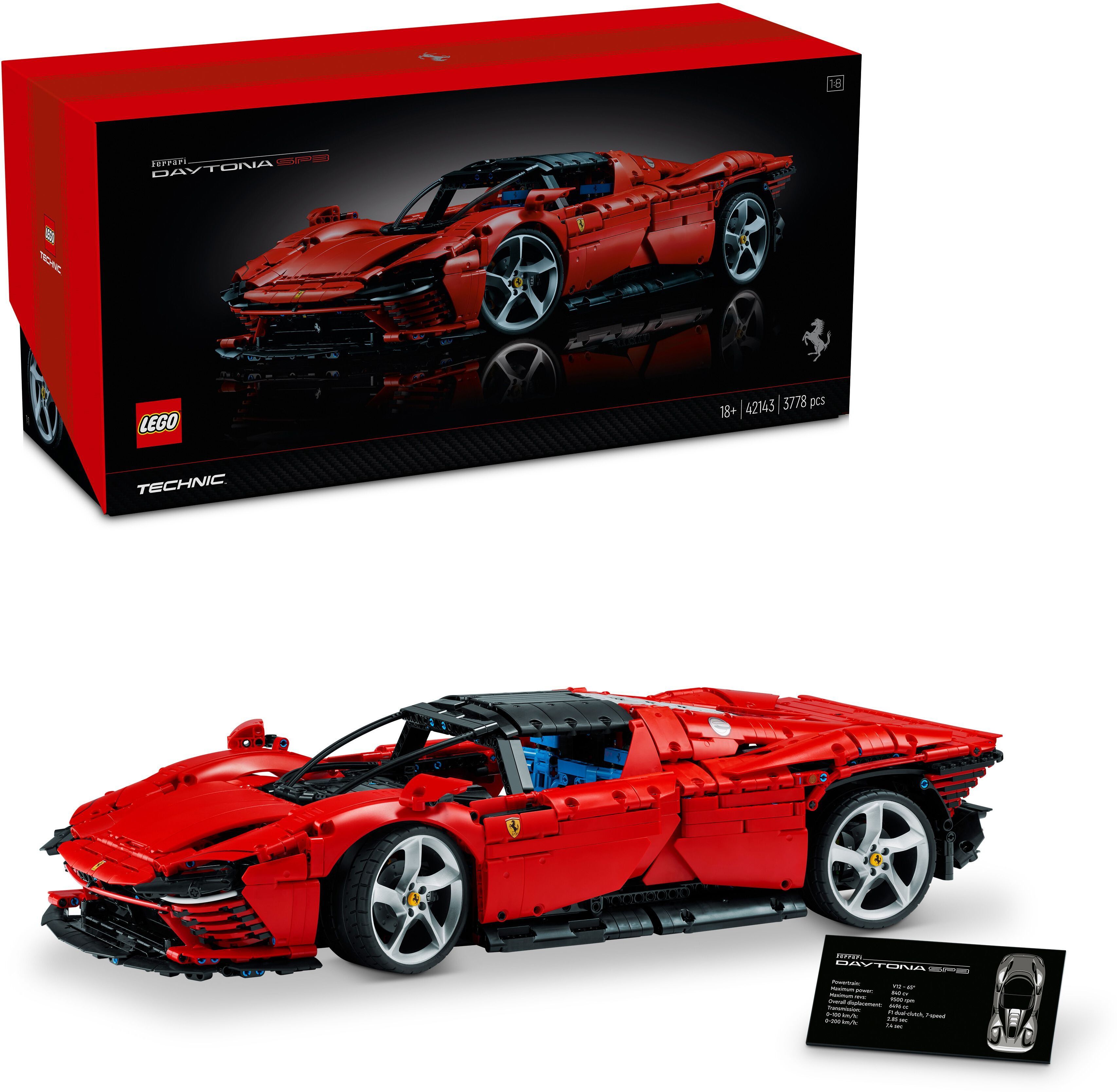 Technic Ferrari Daytona SP3 42143 Building Kit (3,778 Blocks)