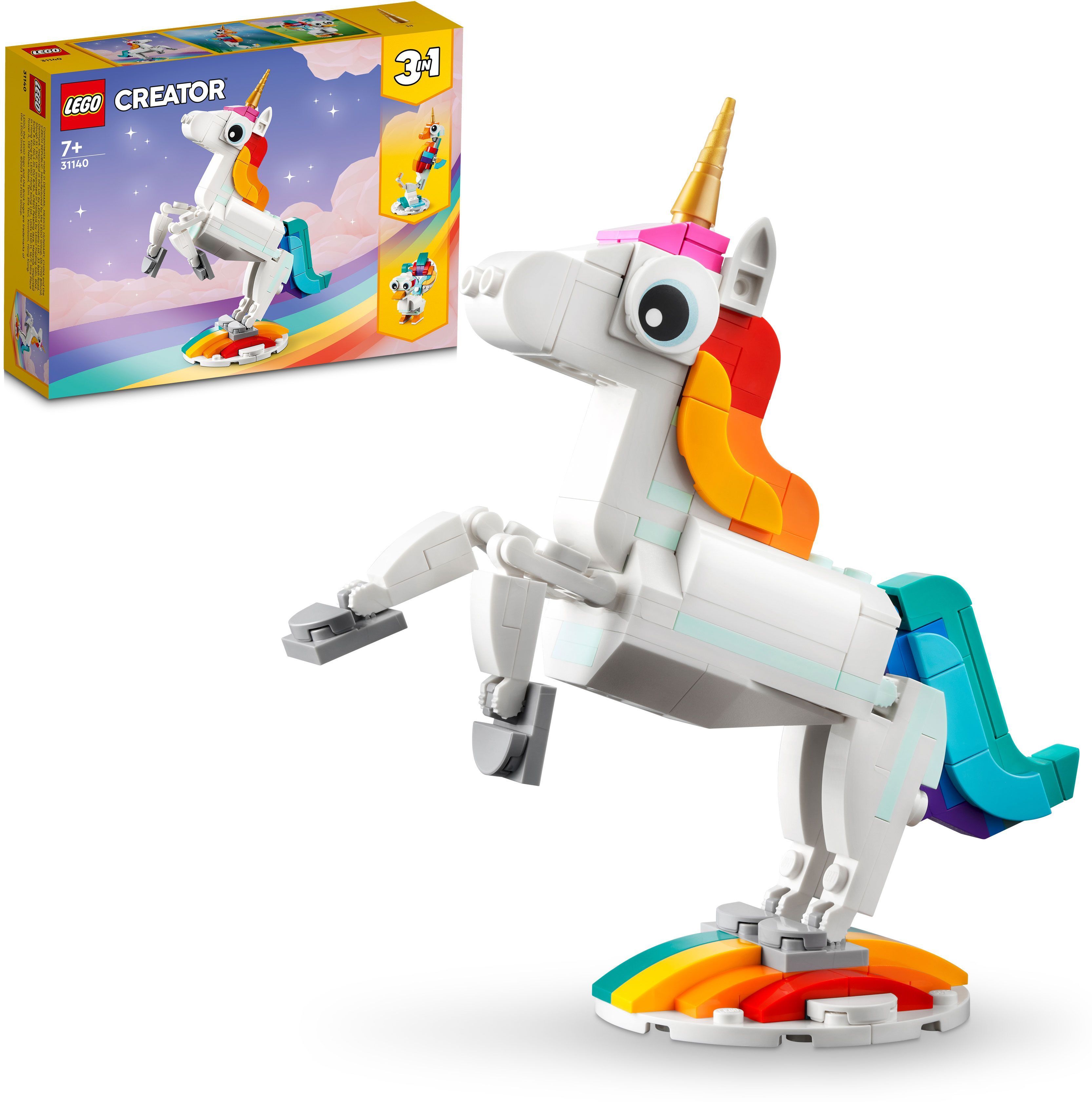 Creator 3-in-1 Magical Unicorn (145 Blocks) Model Building Kit-image-49