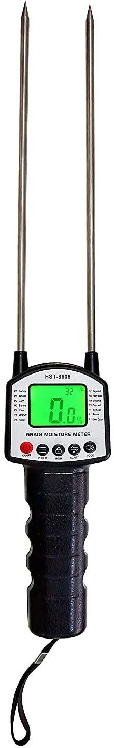 Grain Moisture Meter Handheld Humidity Tester for Wheat, Rice, Corn, etc All-in-One Digital Moisture Measurer-image-36