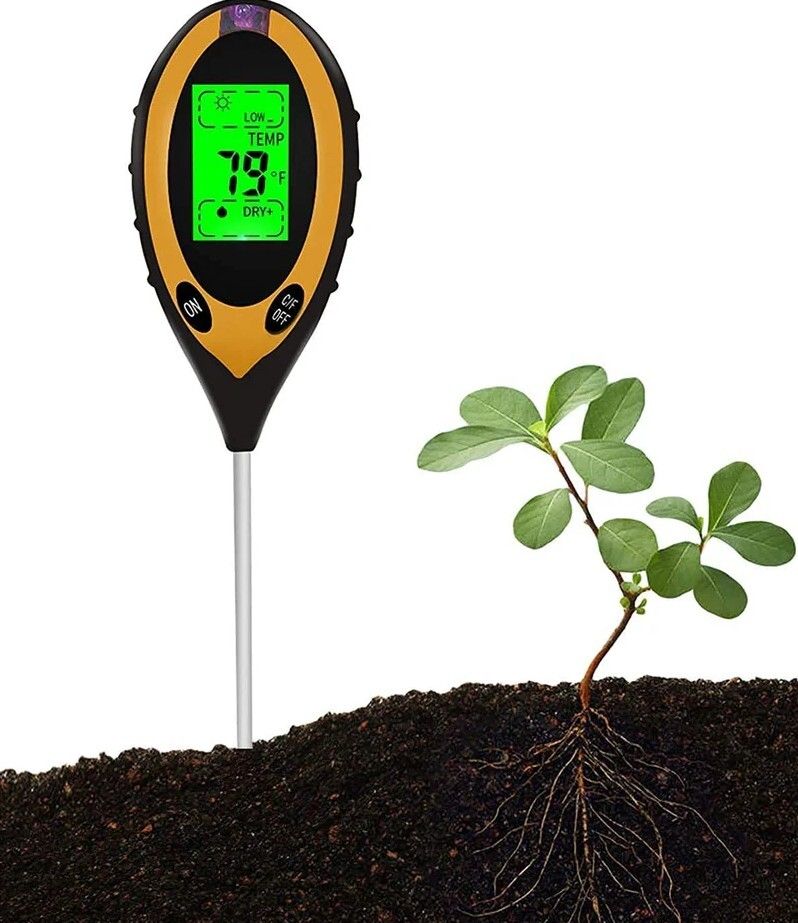 real instruments 4 in 1 Soil Ph Tester Moisture Meter Gardening Water Soil Testing Machine Digital Soil PH TESTER Pin-Type Digital Moisture Measurer-picture-2