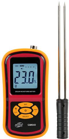 Digital Grain Moisture Meter GM-640 with Measuring Probe & Digital Display GM640 Digital Grain Moisture Meter With Probe LCD Hygrometer Humidity Tester Pin-Type Digital Moisture Measurer-image-17