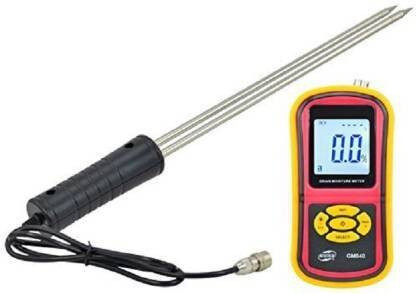 real instruments Digital Grain Moisture Meter with Measuring Probe LCD Hygrometer Humidity Tester Pin-Type Digital Moisture Measurer image 1