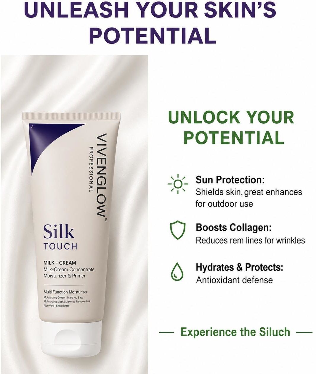 vivenglow Rich Milk Cream Moisturizer for Smooth Soft Healthy Skin Every Morning-picture-32