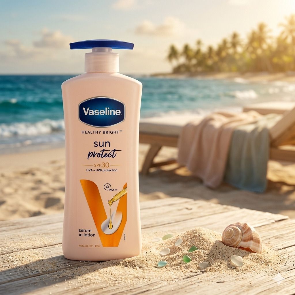 vaseline Healthy Bright Sun Protect SPF 30 UVA+UVB protection Body Lotion 400ML-picture-32