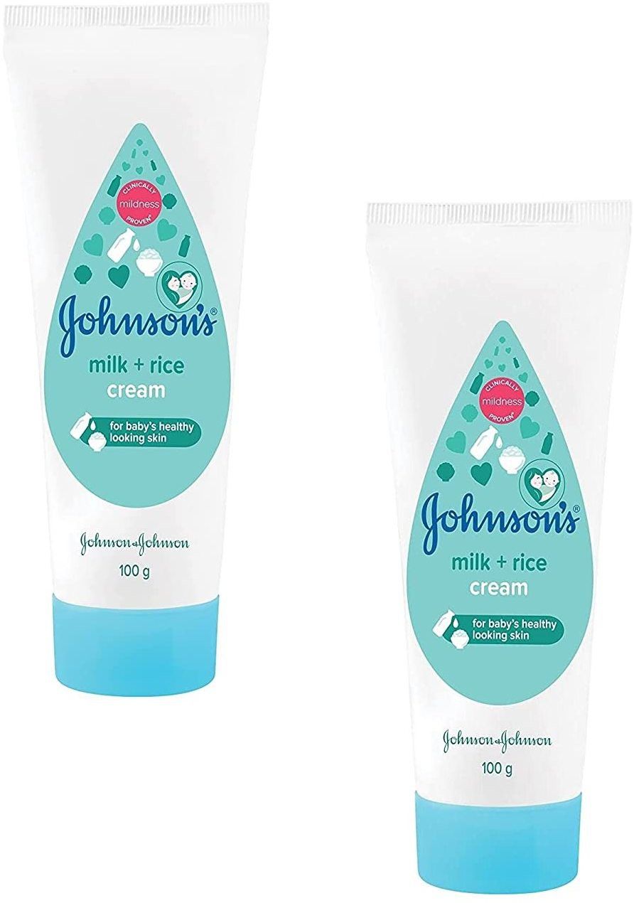 johnson's Baby Milk and Rice Cream for Summer,100g (Pack of 2)-picture-33