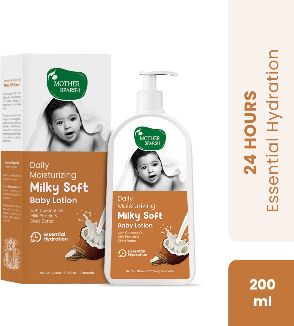 Milky Soft Baby Lotion with Milk Protein, Coconut Oil & Shea Butter - 200ml