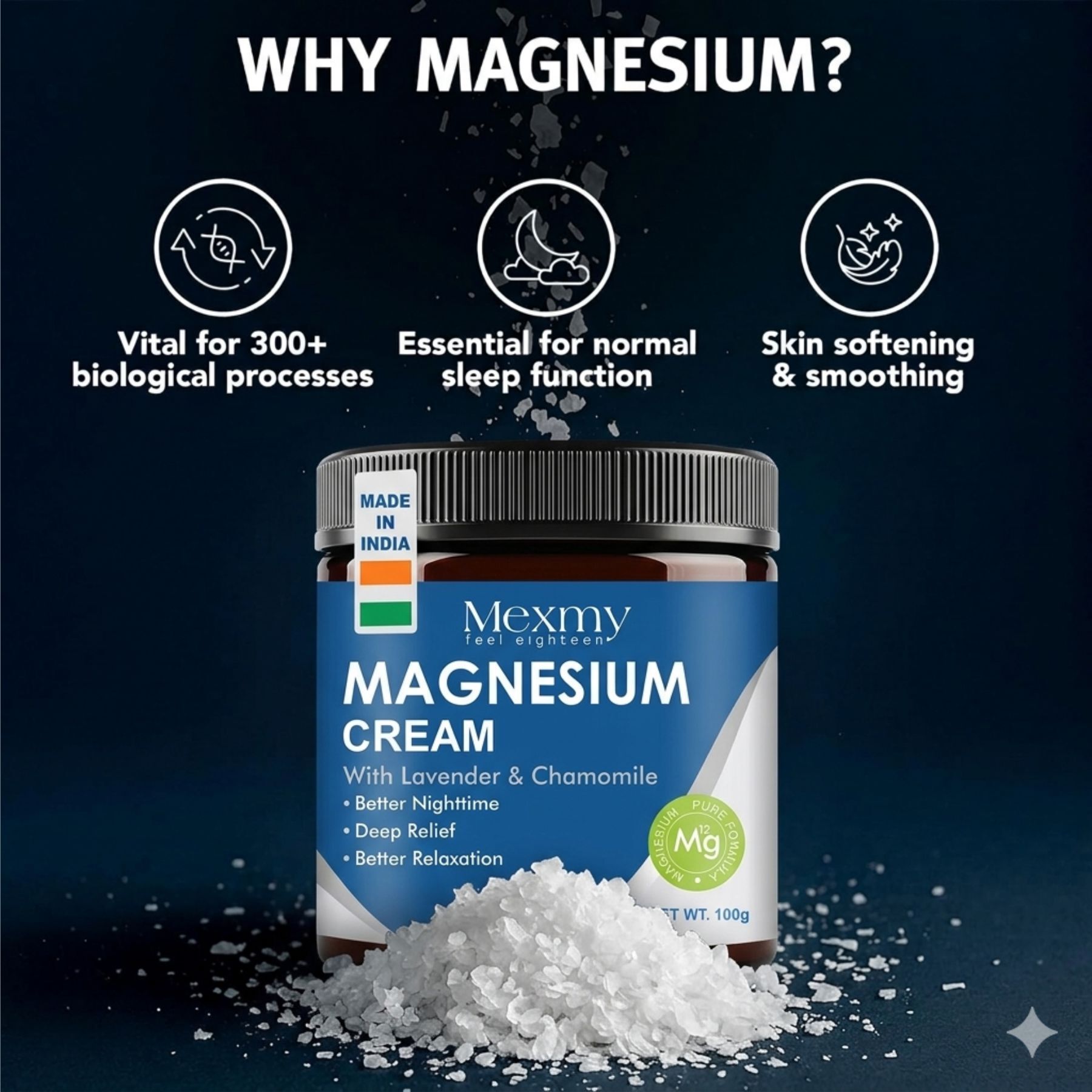 mexmy Better Nighttime Relaxing Magnesium Body Cream Fast Absorbing Daily Care-picture-12