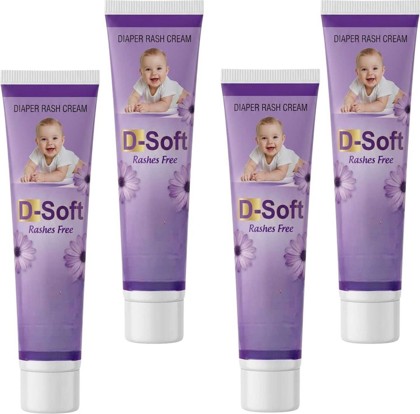 clowzac D-SOFT BABY RASHES CREAM FOR BABIES SOFTEN SKIN PACK OF 4-picture-13