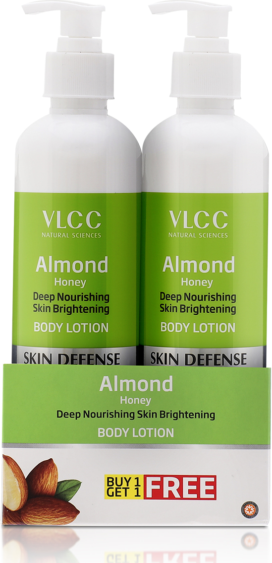 VLCC Almond Honey Nourishing & Brightening Body Lotion- Buy One Get One