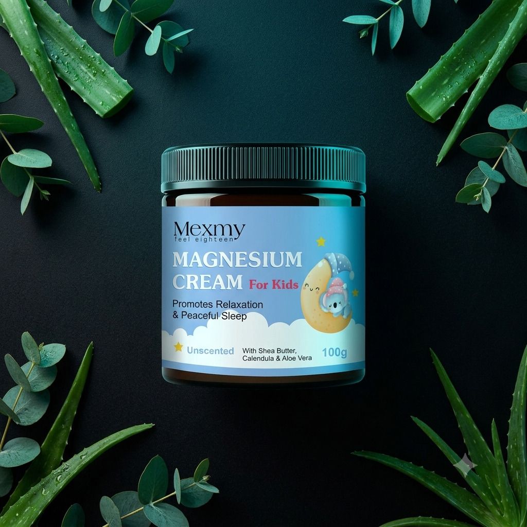 mexmy Peaceful Sleep Kids Magnesium Body Cream Nourishing Bedtime Massage 100g-picture-27