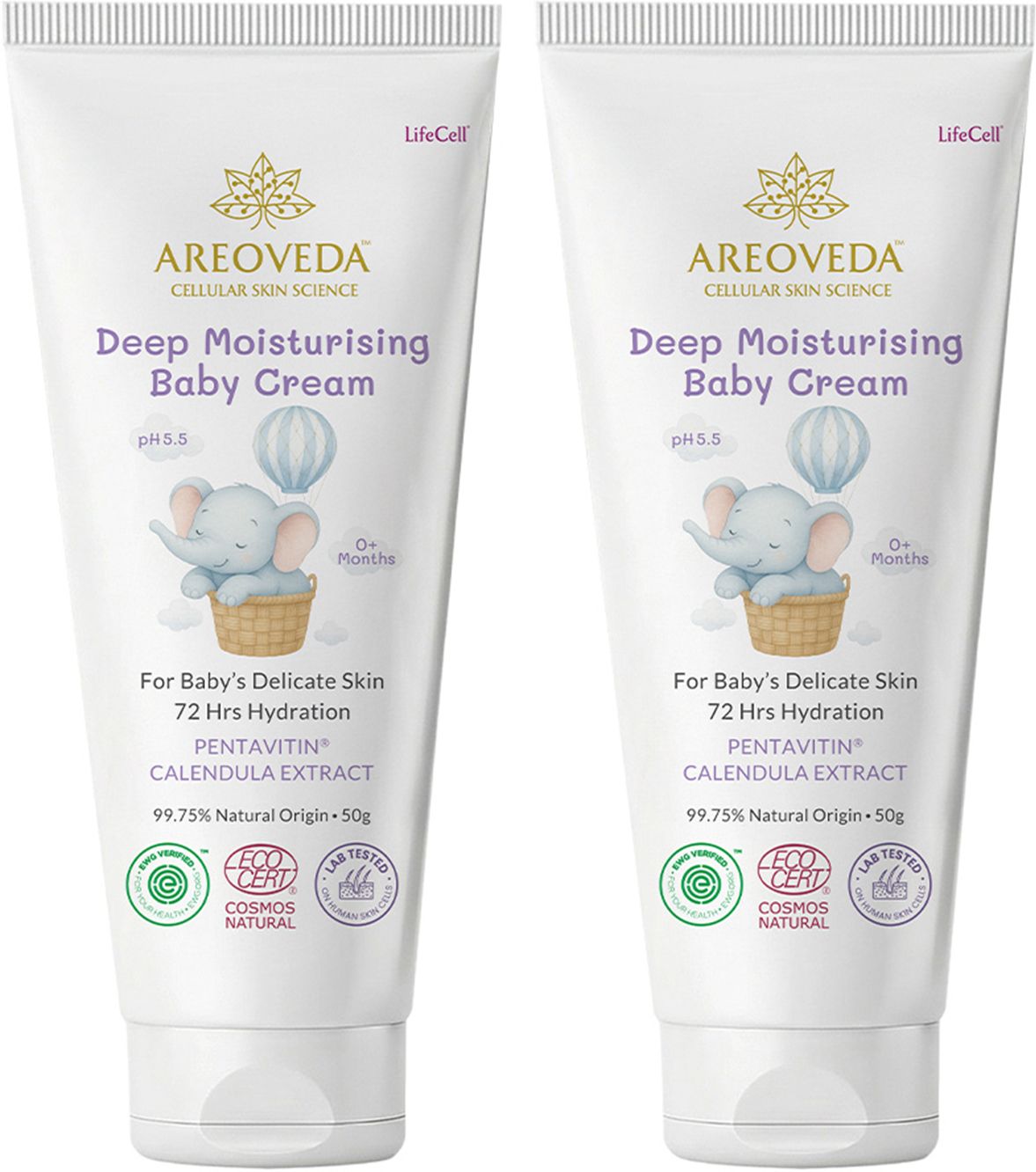 areoveda Deep Moisturising Baby Cream, 72 Hrs Hydration, For Dry Skin, Gentle | Pack of 2-picture-16