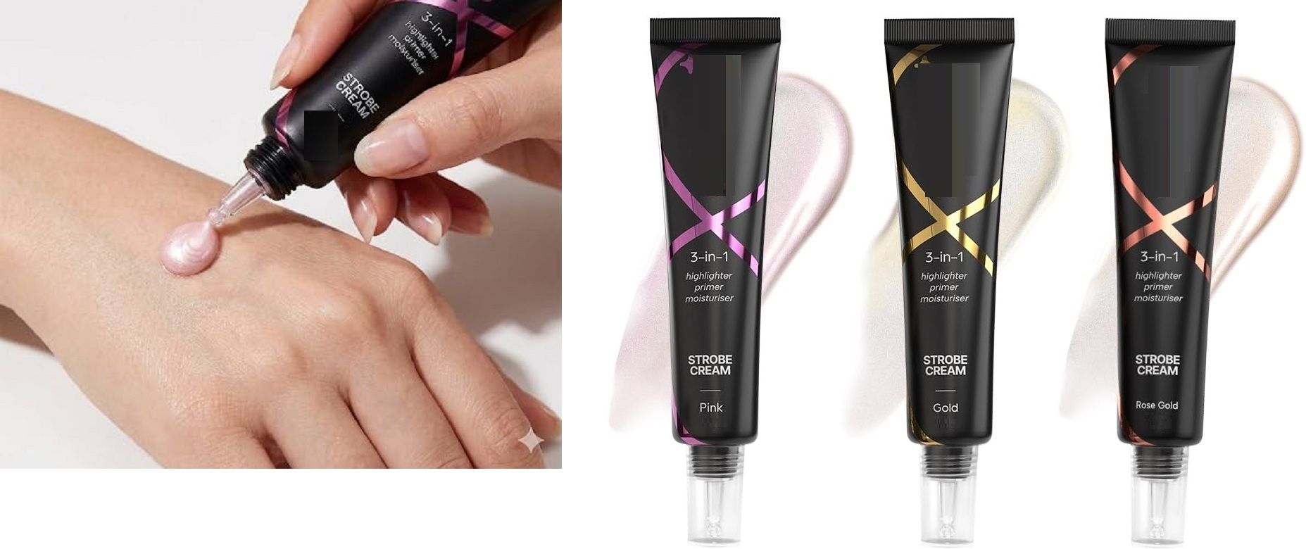 aylily Pack of 3 Strobe Cream Multicolor Instant glowing effects Highlighter-picture-11