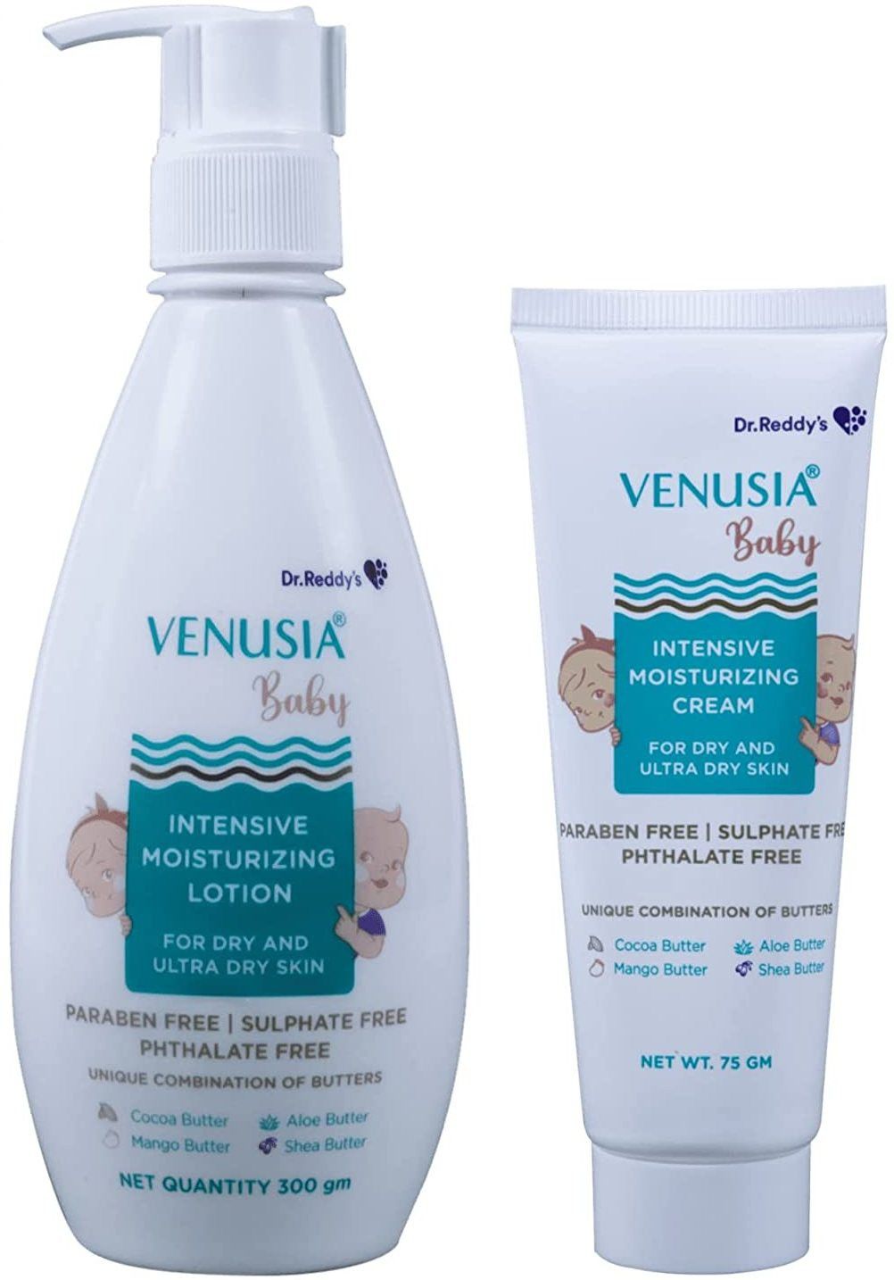 dr. reddy's venusia Baby Intensive Moisturizing Lotion 300g & Baby Intensive Moisturizing Cream 75 g-picture-21