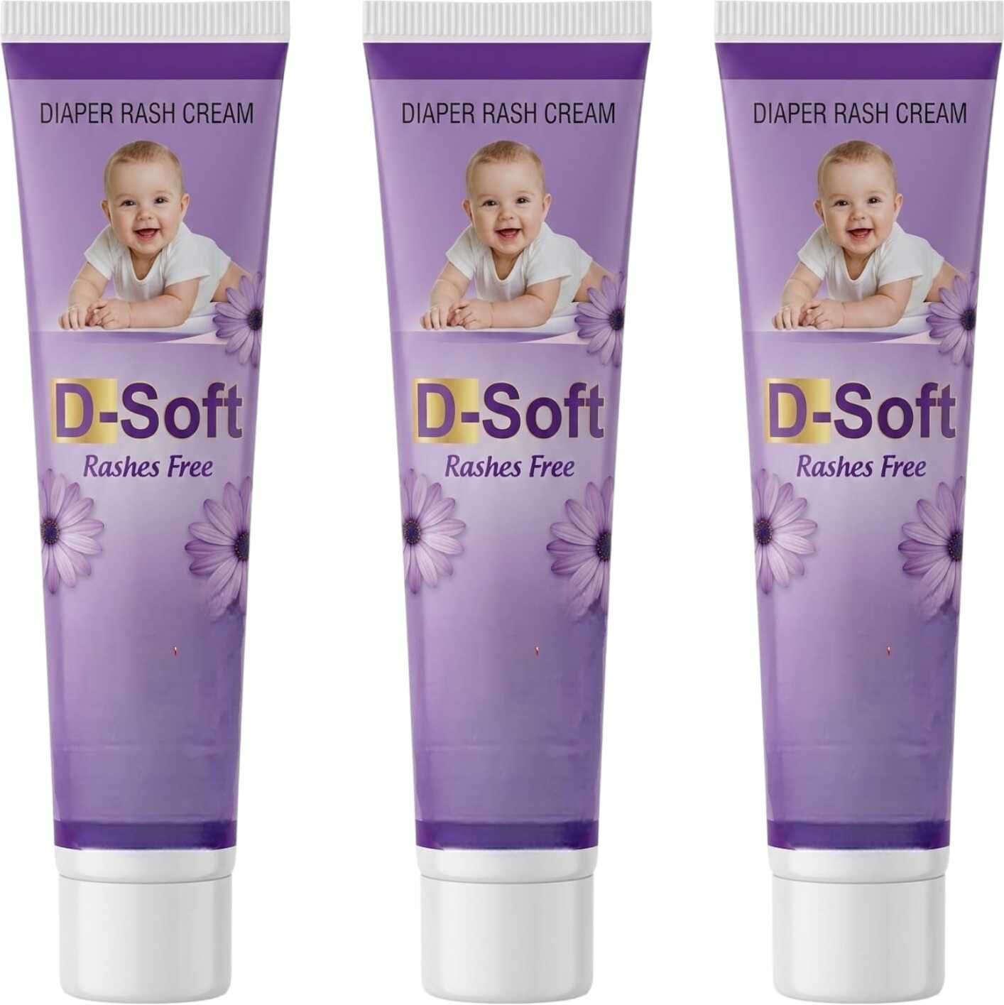 clowzac D-SOFT BABY RASHES CREAM FOR BABIES SOFTEN SKIN PACK OF 3-picture-21