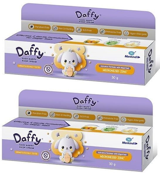 daffy DaffyBabyNappyRashCream - 30 gm, Pack Of 2 image 1