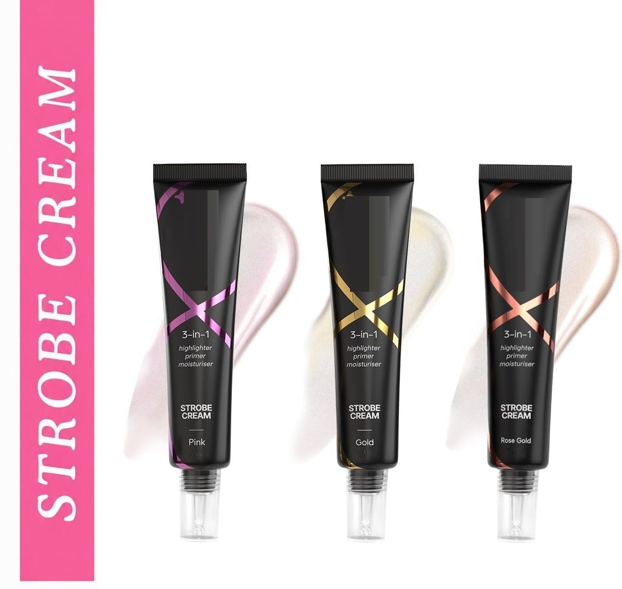aylily New 3-in-1 Glow Cream Multicolor 45g Face Primer Moisturizer Highlighter-picture-42