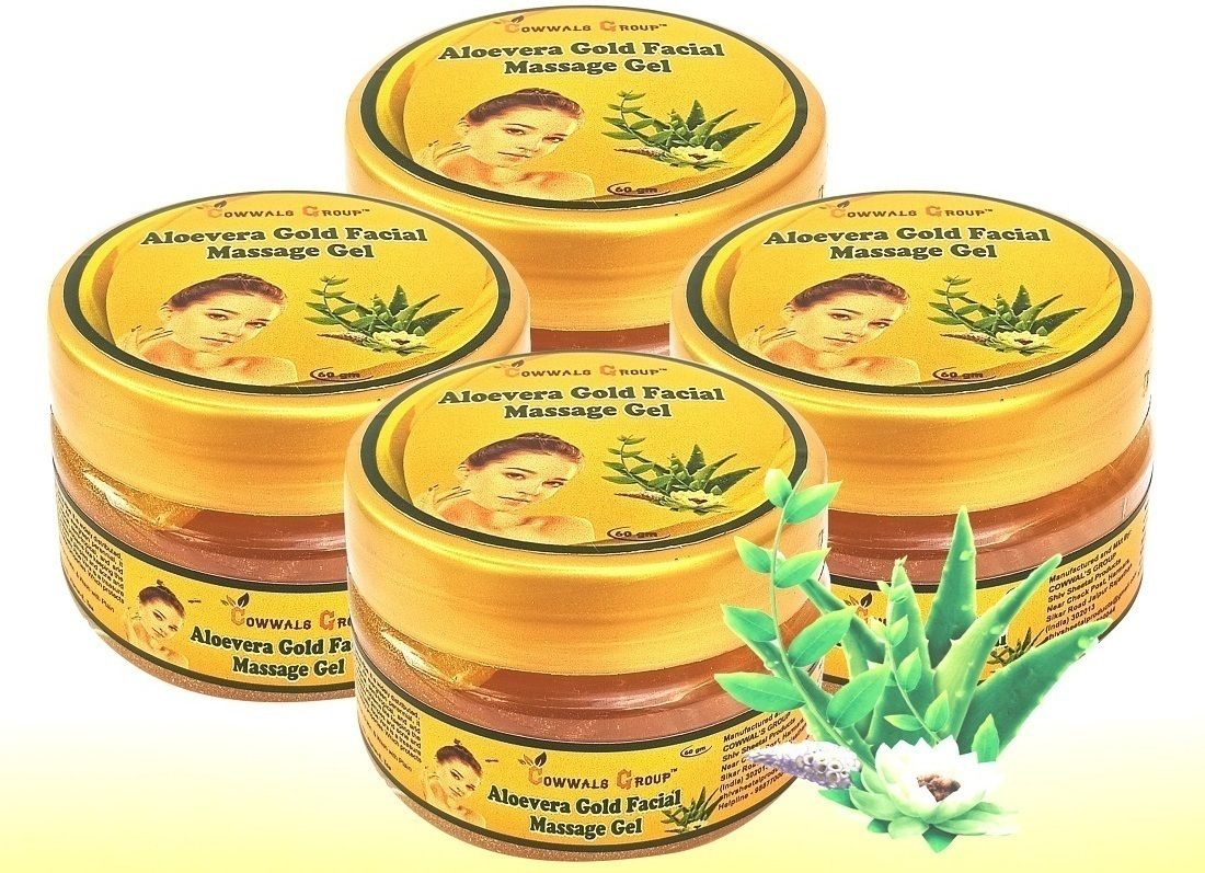cowwal's group Gold Facial Massage Gel Multi-Benefits Vitamin E Pure Herbal Mix 240Gm Pack of 4-picture-20