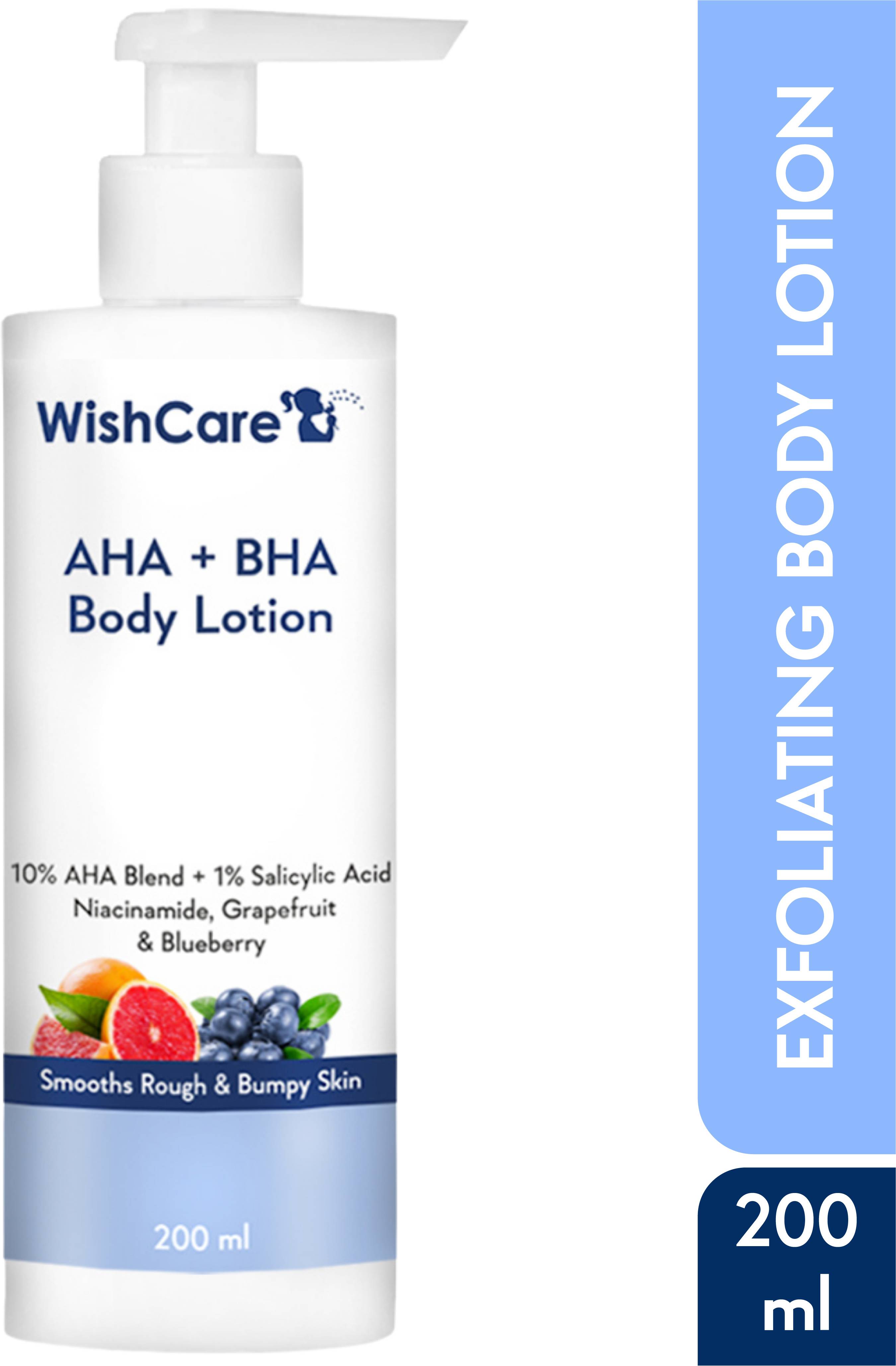 WishCare 10% AHA + 1% BHA Body Lotion - Smooths Roug WishCare 10% AHA + 1% BHA Body Lotion - Smooths Roug
