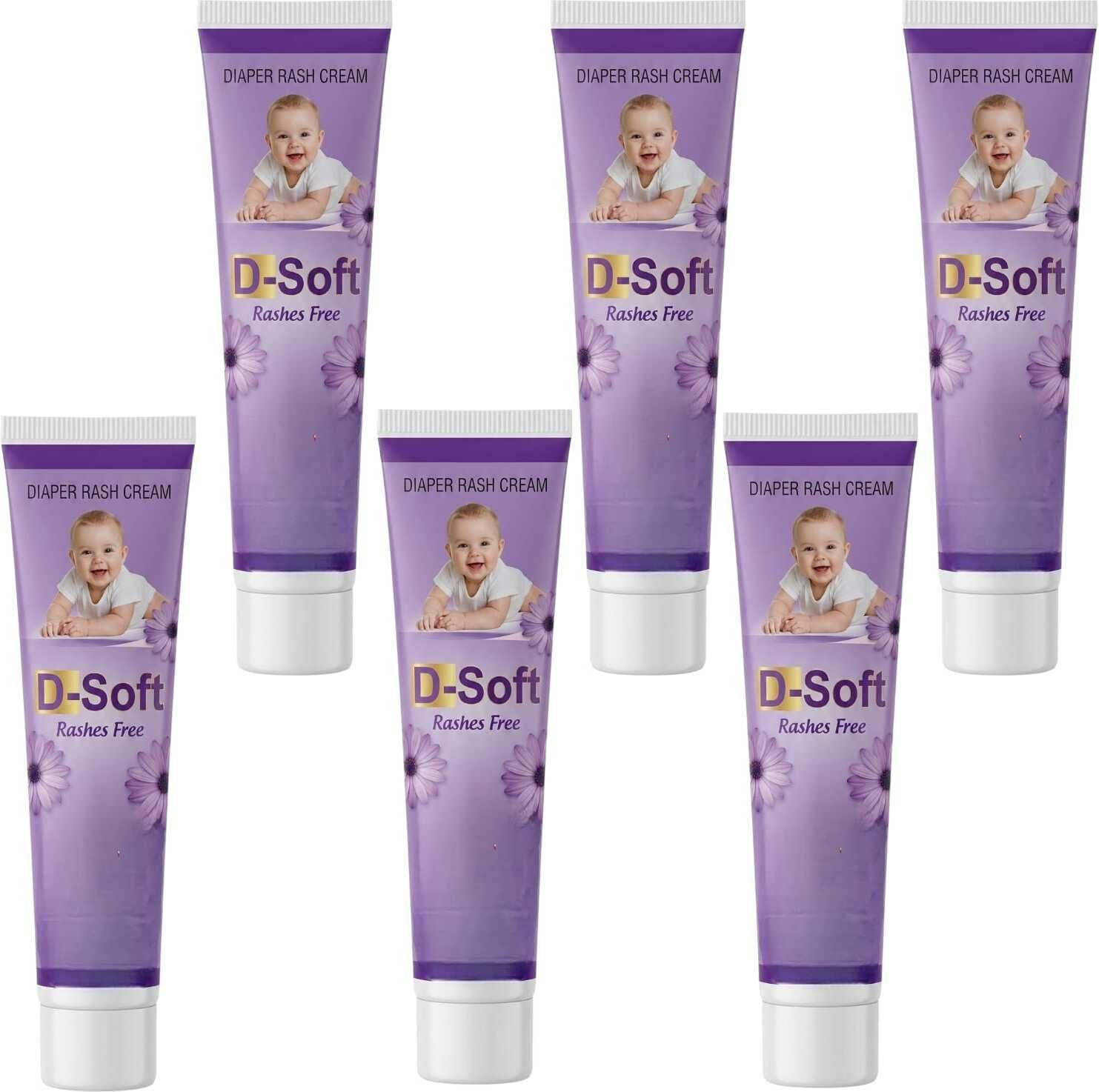 clowzac D-SOFT BABY RASHES CREAM FOR BABIES SOFTEN SKIN PACK OF 6-picture-42
