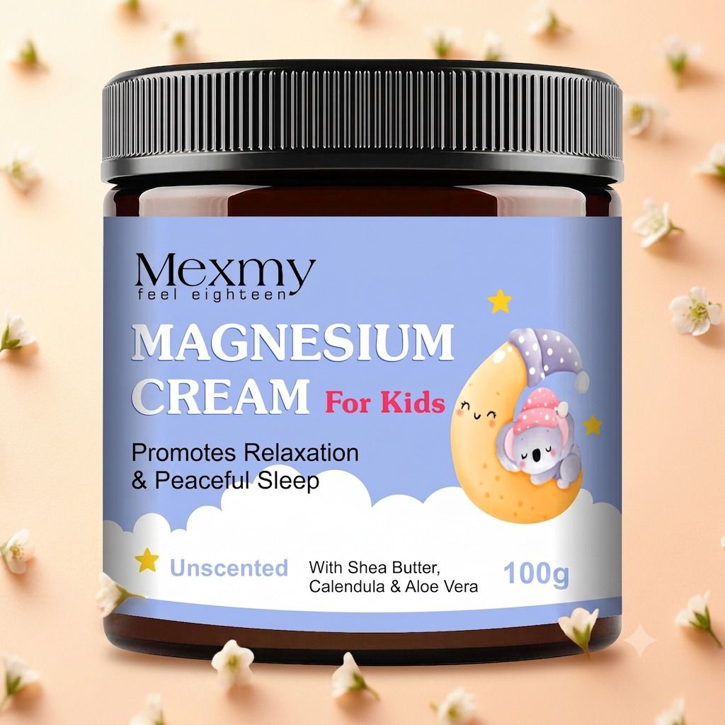 mexmy Peaceful Sleep Kids Magnesium Body Cream with Shea Butter Aloe Vera Daily Care-picture-30