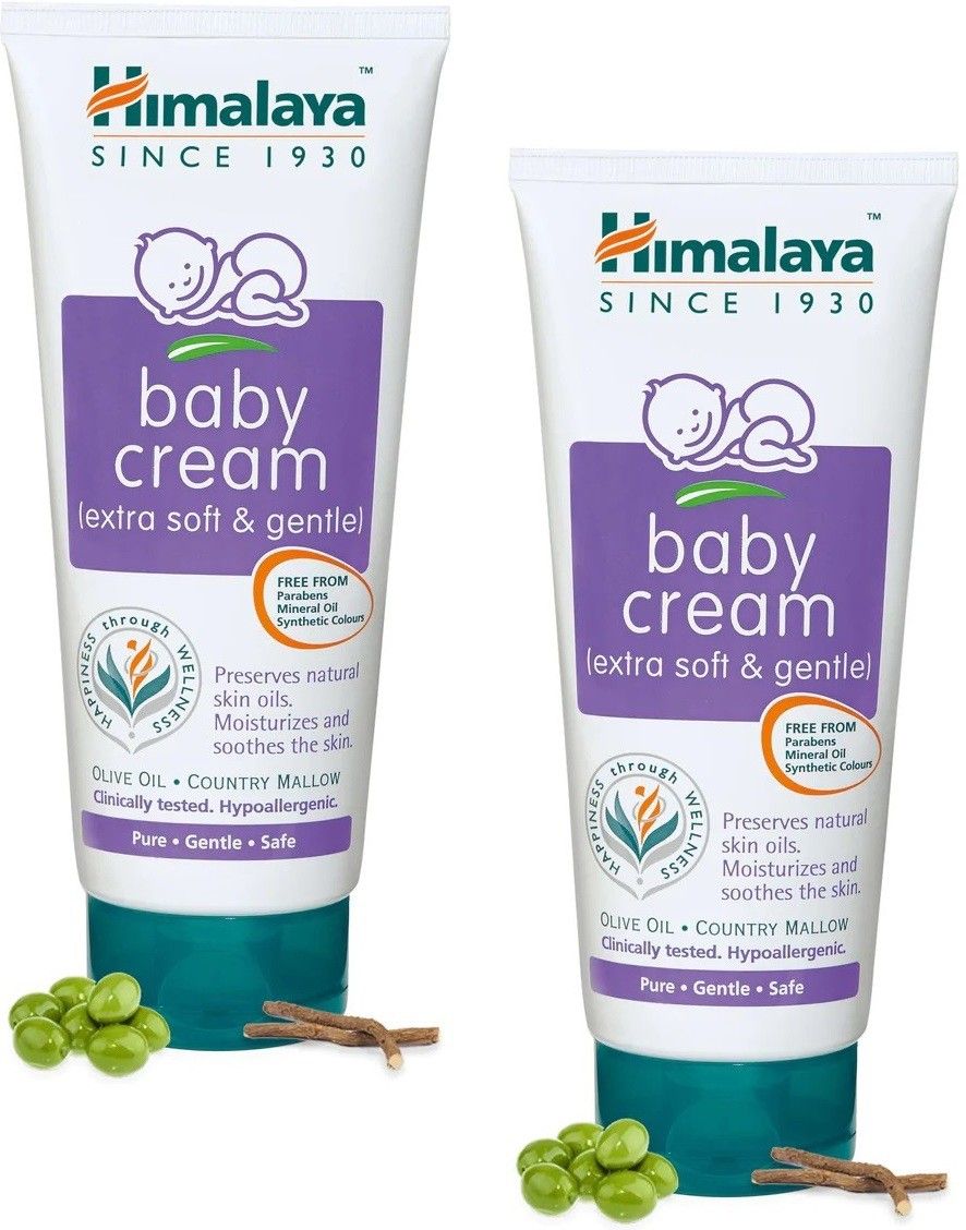 himalaya Baby Cream, Face Moisturizer & Day Cream, For Dry Skin 200ml (Pack of 2)-picture-39