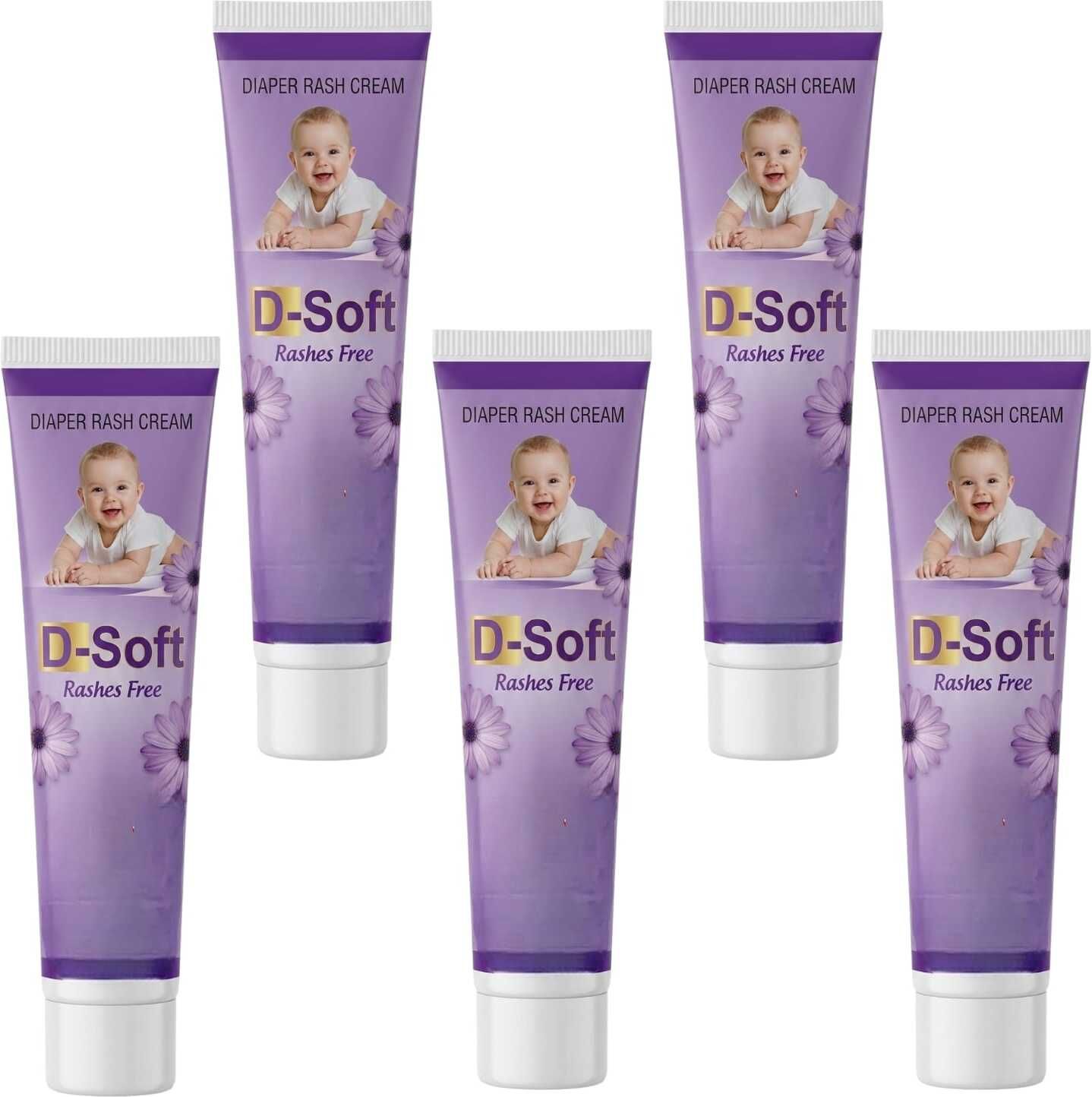 clowzac D-SOFT BABY RASHES CREAM FOR BABIES SOFTEN SKIN PACK OF 5-picture-18