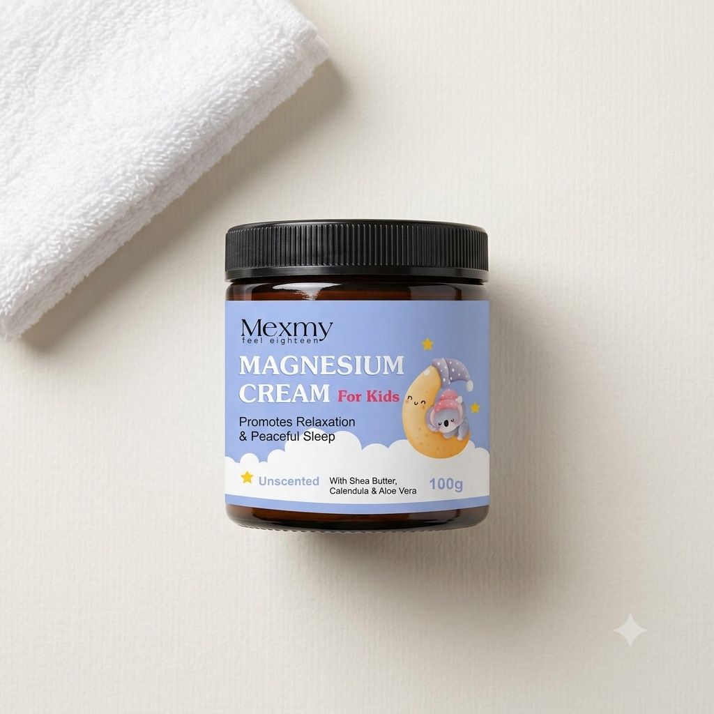 mexmy Peaceful Sleep Kids Magnesium Body Cream Natural Moisturizing Formula 100g-picture-31