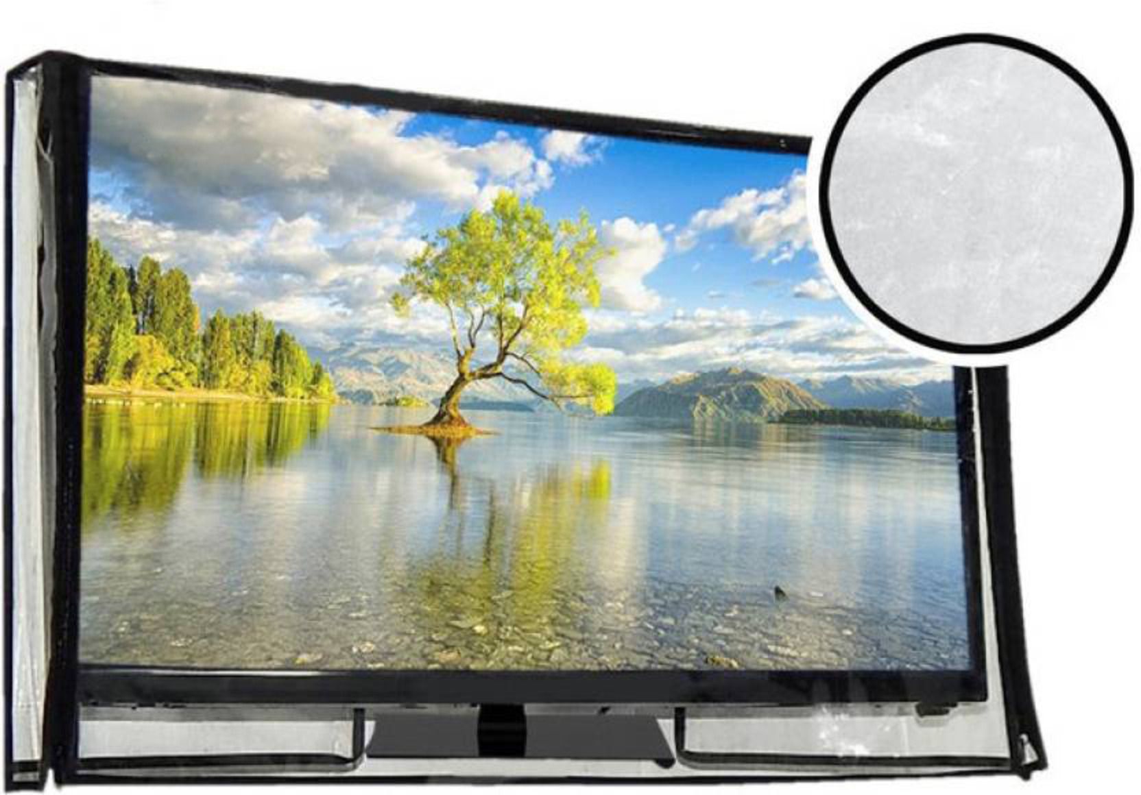 Kingly Home Led TV Cover Transparent and Waterproof for 32 inch Nokia, Oneplus, MI, Samsang Smart TV- Led_32-TP-P1-image-12